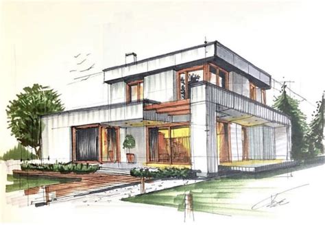 architecture beginner easy modern house drawing|Master Modern House Drawing: Beginners’ Easy Guide .